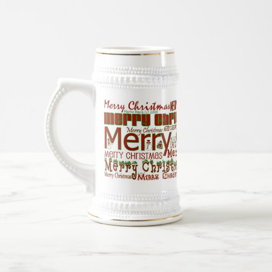 メリークリスマススタイン ビールジョッキ (左)