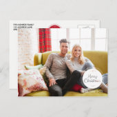 メリークリスマススタンプ休日の写真はがき シーズンポストカード (正面/裏面)