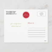 メリークリスマススタンプ休日の写真はがき シーズンポストカード (裏面)