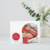 メリークリスマススタンプ休日の写真はがき シーズンポストカード (スタンド正面)