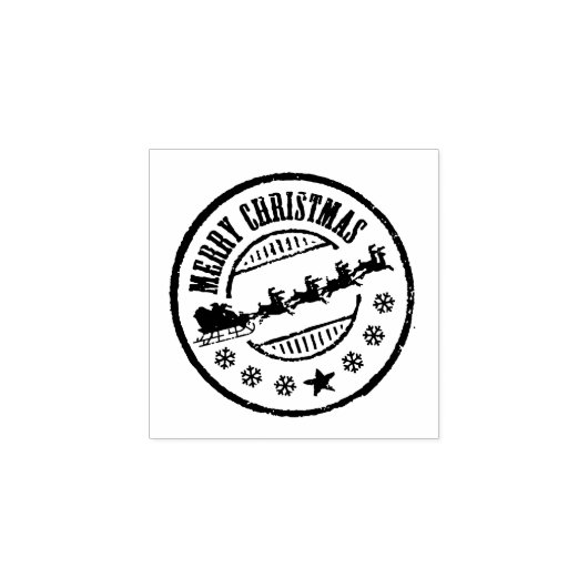 メリークリスマススタンプ ラバースタンプ (インプリント)