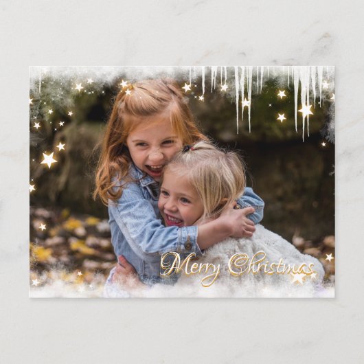 メリークリスマススタンヘンクンデンスピジフィッシュフォト シーズンポストカード (正面)