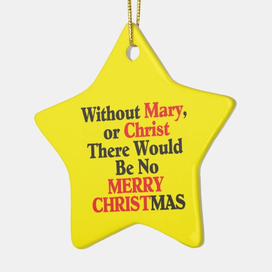 メリークリスマススターオーナメント セラミックオーナメント (左)