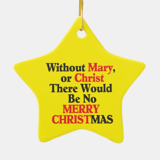 メリークリスマススターオーナメント セラミックオーナメント (裏面)