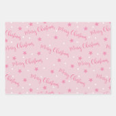 メリークリスマススタークリスマスツリー ラッピングペーパーシート (正面)