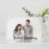 メリークリスマススターズフォトホリデーカード シーズンカード (スタンド正面)