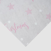 メリークリスマススターピンク緑のクリスマス 薄葉紙 (詳細)