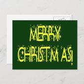 メリークリスマススターリーナイトフォント シーズンポストカード (正面/裏面)