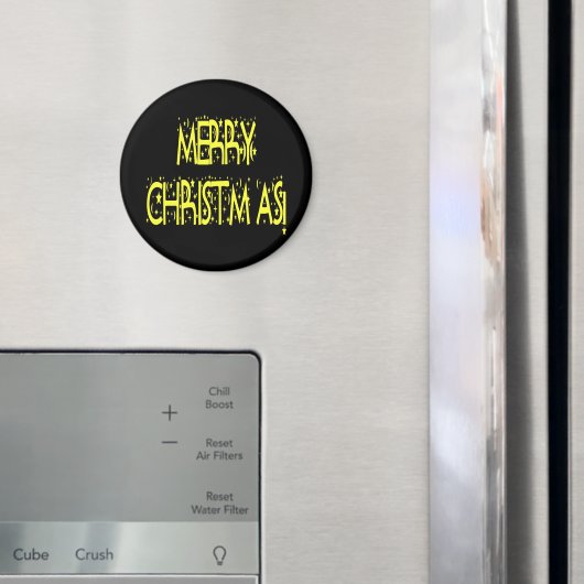 メリークリスマススターリーナイトフォント マグネット (インサイチュ (冷蔵庫))