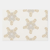 メリークリスマススター書道の大小 ラッピングペーパーシート (正面)