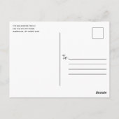 メリークリスマススター素朴ズ&ライトオンウッド ポストカード (裏面)