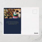 メリークリスマススター追加フォトフォイルのポストカード 箔シーズンポストカード (裏面)