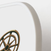 メリークリスマススチームパンク ピックルボールラケット (左詳細)