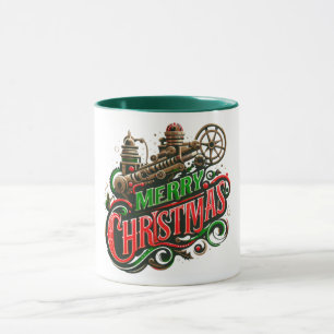メリークリスマススチームパンク マグカップ
