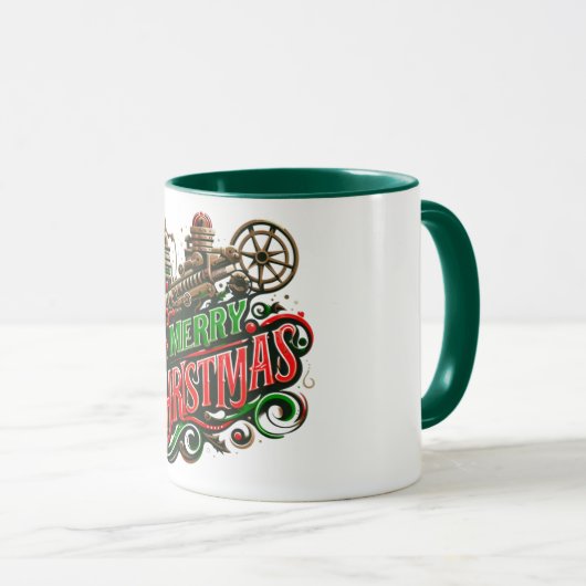 メリークリスマススチームパンク マグカップ (正面右)