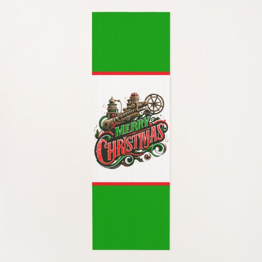 メリークリスマススチームパンク ヨガマット (正面)