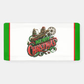 メリークリスマススチームパンク 横断幕 (横)