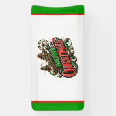 メリークリスマススチームパンク 横断幕 (縦)