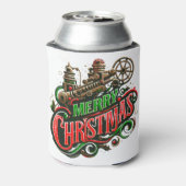 メリークリスマススチームパンク 缶クーラー (缶裏面)