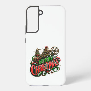 メリークリスマススチームパンク SAMSUNG GALAXY S22+ケース