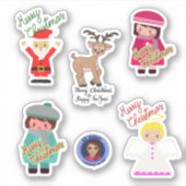 メリークリスマスステッカー シール (正面)