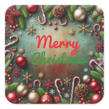 メリークリスマスステッカー
