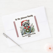 メリークリスマスステッカー(フェスティバルプレゼント) スクエアシール (封筒)