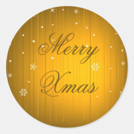 メリークリスマスステッカー ラウンドシール