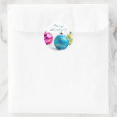 メリークリスマスステッカー ラウンドシール (バッグ)