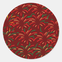 メリークリスマスステッカー ラウンドシール