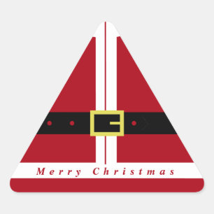メリークリスマスステッカー 三角形シール