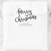 メリークリスマスステッカー/休日 ラウンドシール (バッグ)