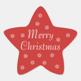 メリークリスマスステッカー 星シール