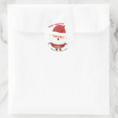 メリークリスマスステッパーソナライズされたカー ラウンドシール (バッグ)