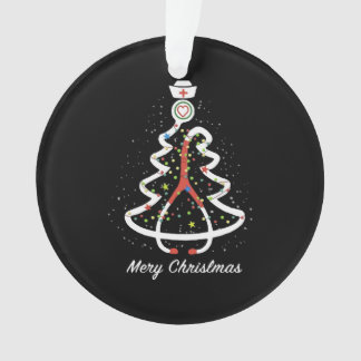 メリークリスマスステトスコープのパインノエルナース オーナメント