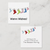 メリークリスマスストッキング予算エンクロージャカード エンクロージャーカード (正面/裏面)