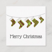 メリークリスマスストッキング予算 エンクロージャーカード (正面)