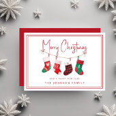 メリークリスマスストッキング シーズンカード