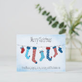 メリークリスマスストッキング シーズンポストカード (スタンド正面)