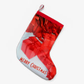 メリークリスマスストッキング スモールクリスマスストッキング (正面 (吊り時))