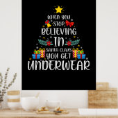 メリークリスマスストップ信じ中 ポスター (キッチン)