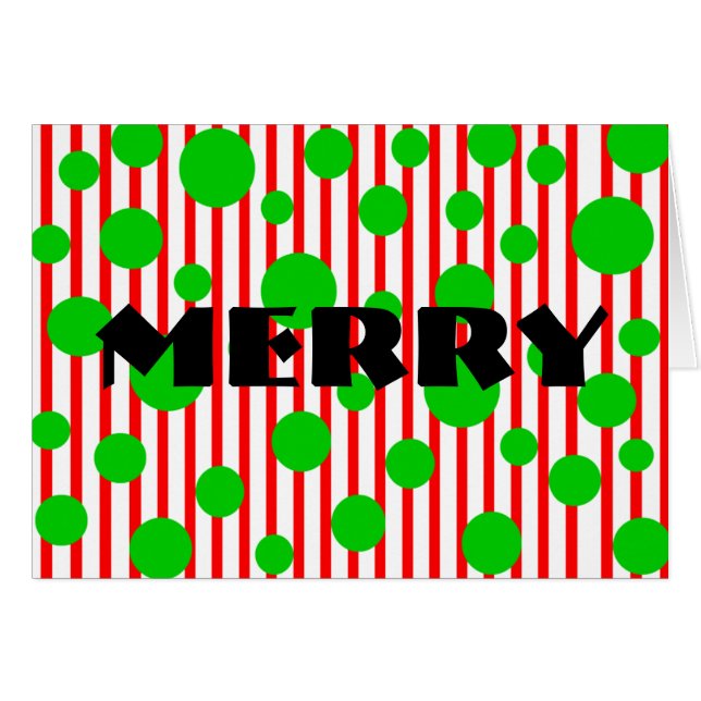 メリークリスマスストライプのクリスマス (正面横)