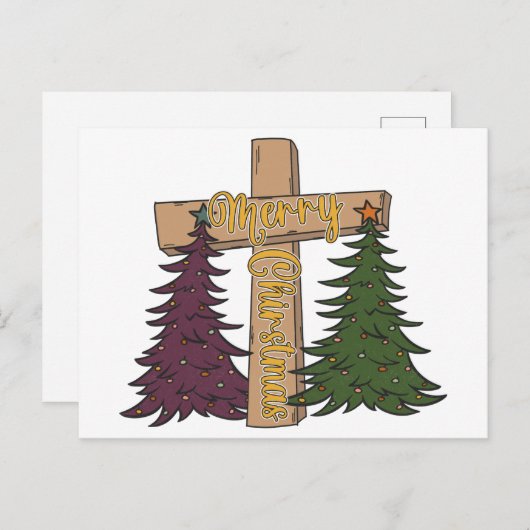 メリークリスマスストーリーイエス誕生マンガークリスマス シーズンポストカード (正面/裏面)