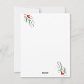 メリークリスマススノーイリースカスタムファミリー シーズンカード (裏面)