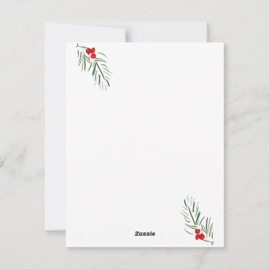 メリークリスマススノーイリースカスタムファミリー シーズンカード (裏面)