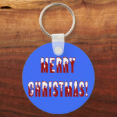 メリークリスマススノーキャップフォント キーホルダー (正面)