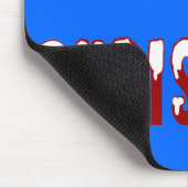 メリークリスマススノーキャップフォント マウスパッド (コーナー)