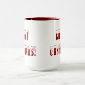 メリークリスマススノーキャップフォント マグカップ (中央)