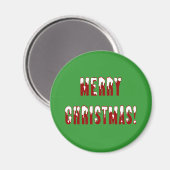 メリークリスマススノーキャップフォント マグネット (正面/裏面)