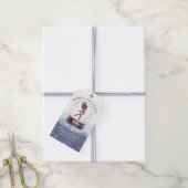 メリークリスマススノーグローブウォーターカラーバレリーナ ギフトタグ (より糸付き)